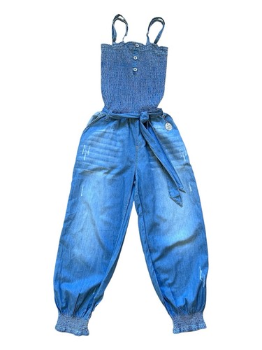 Parisian Denim Playsuit 100% Cotton Ltd Edition Size 14 - photo 2