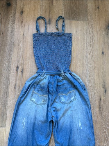 Parisian Denim Playsuit 100% Cotton Ltd Edition Size 14 - photo 3
