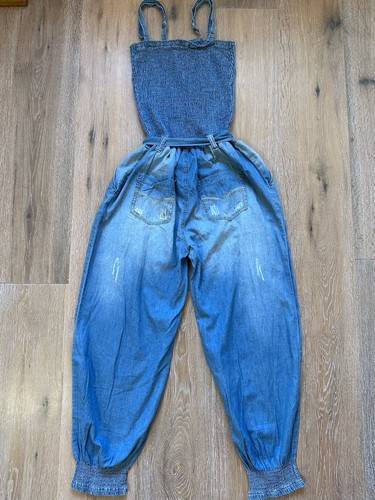 Parisian Denim Playsuit 100% Cotton Ltd Edition Size 14 - photo 4