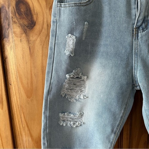 NWT Distressed Denim Jorts High Rise Bermuda Shorts - XL - photo 4