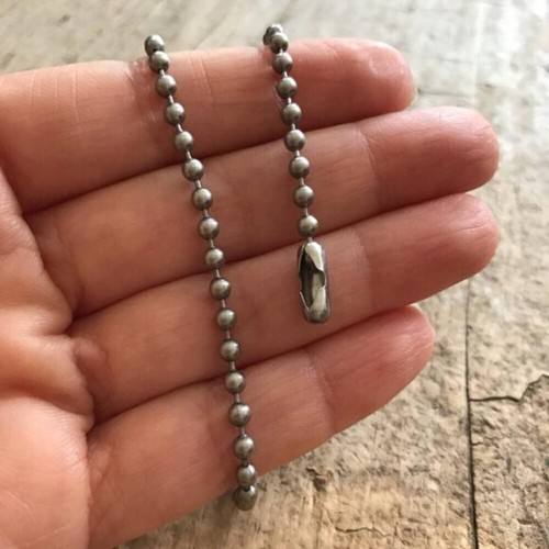 2 INCHES Stainless Steel Ball Chain Extender - 3.2mm thick - photo 3