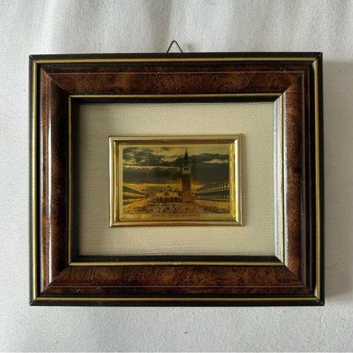 Vintage 80s Set of 2 Mini Frames Venice Landmarks - photo 5