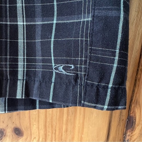 O'Neill Men's Golf Shorts Black and White Plaid - 34 - photo 2