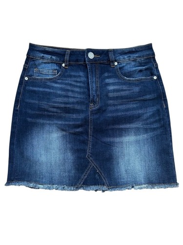 NWT Indigo Rein Dark Blue Denim Mini Skirt Coastal Cowgirl