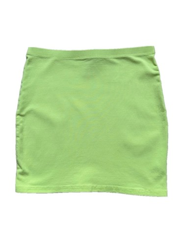 Divided H&M Women’s Neon Yellow Mini Skirt Retro - Size 4 - photo 2