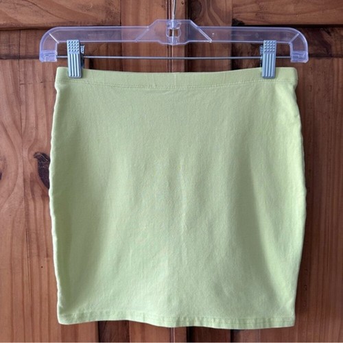 Divided H&M Women’s Neon Yellow Mini Skirt Retro - Size 4 - photo 4