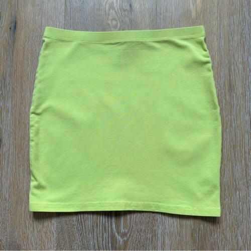 Divided H&M Women’s Neon Yellow Mini Skirt Retro - Size 4 - photo 5
