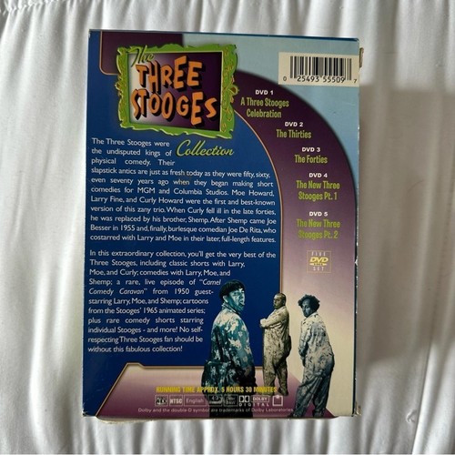 Three Stooges DVD Box Set Collection 5 Discs/Seasons - photo 5