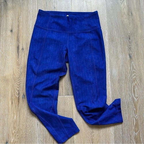 90 Degree By Reflex Indigo Blue Crop Yoga Leggings - XS - photo 2