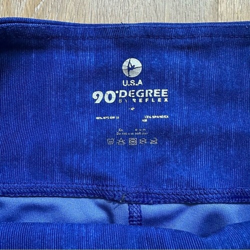 90 Degree By Reflex Indigo Blue Crop Yoga Leggings - XS - photo 5