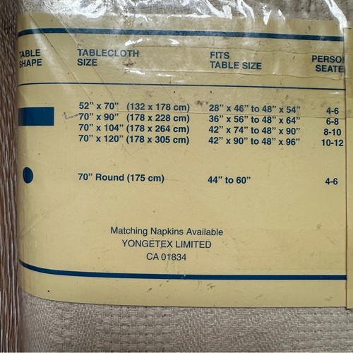 NOS NWT Vintage Yongetex Wood Land Collection 100% Cotton Tablec - photo 5