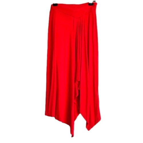 Vintage Y2K Michael Kors Red Boho Asymmetrical Midi Skirt - XS - photo 2