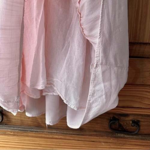 Pink Boho Tiered Peasant Dress Festival Coastal Cowgirl Sundress - photo 5