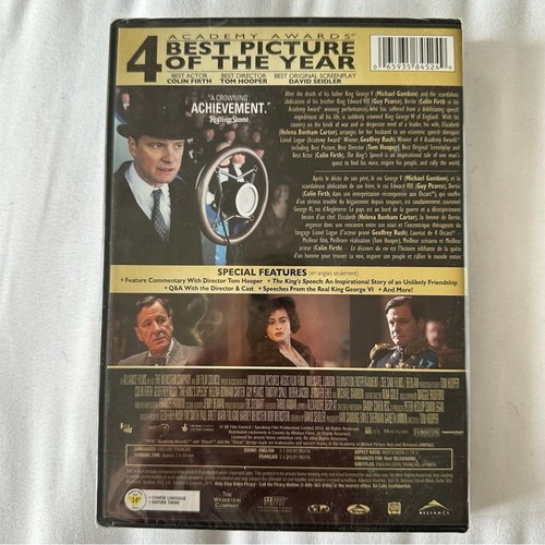 NWT The King's Speech 2010 DVD Sealed Unused - photo 2