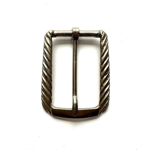 Vintage 90's Distressed Silver Tone Belt Buckle (45mm x 35mm)