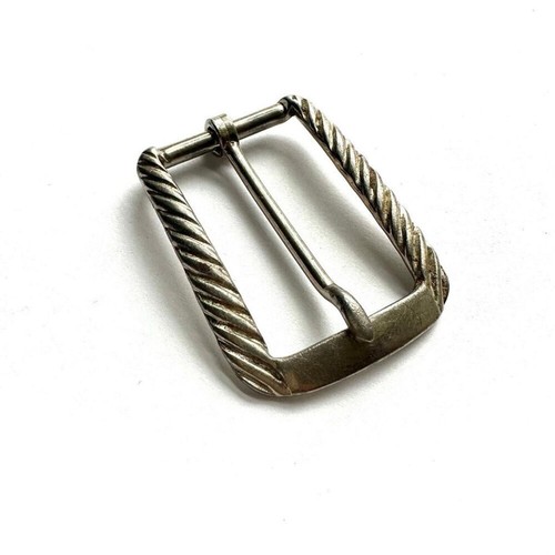 Vintage 90's Distressed Silver Tone Belt Buckle (45mm x 35mm) - photo 2