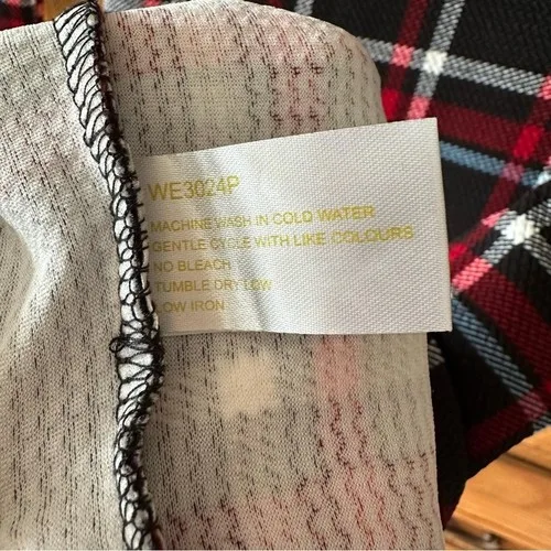 Vintage Y2K Off The Shoulder Plaid Bodycon Mini Dress - photo 4