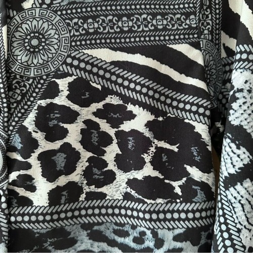 Vintage 90's Y2K Animal Print Button Up Shirt - M - photo 2