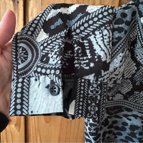 Vintage 90's Y2K Animal Print Button Up Shirt - M - photo 5