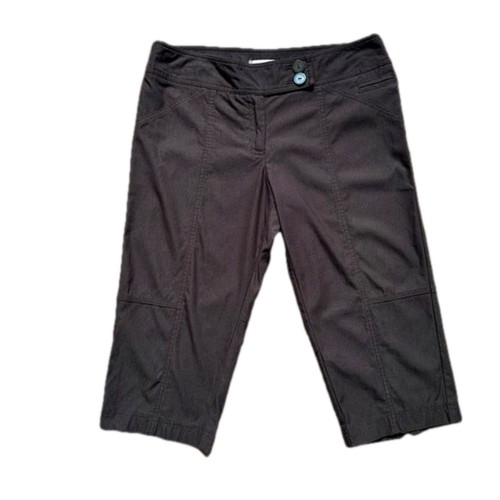 Vintage 00's Y2K Laura Petites Chocolate Brown Capri Pants - Siz