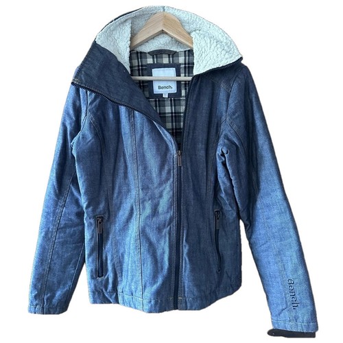 Bench 100% Cotton Jacket Faux Sherpa Collar Full Zip - S - photo 2