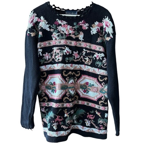 Vintage 80's Daniel Hechter Cottagecore Sweater - L