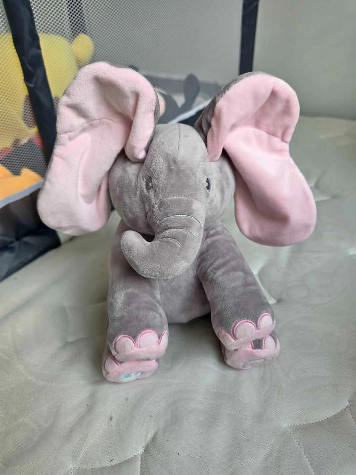 Peekaboo Elephant Animated Plush