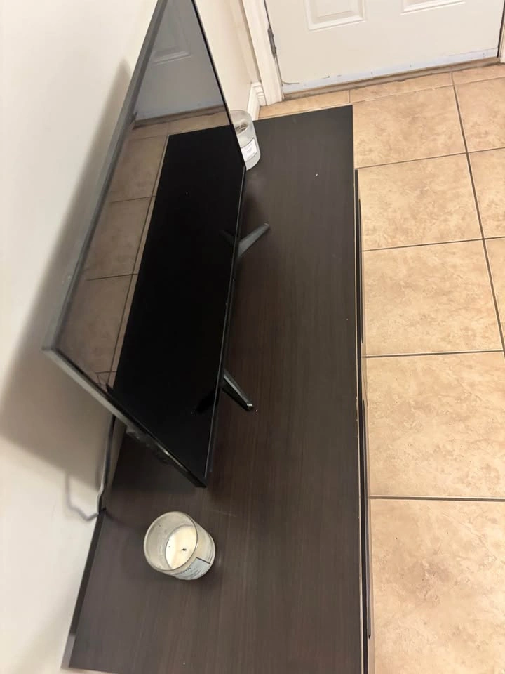 Dark Brown TV Stand with Drawers - photo 3