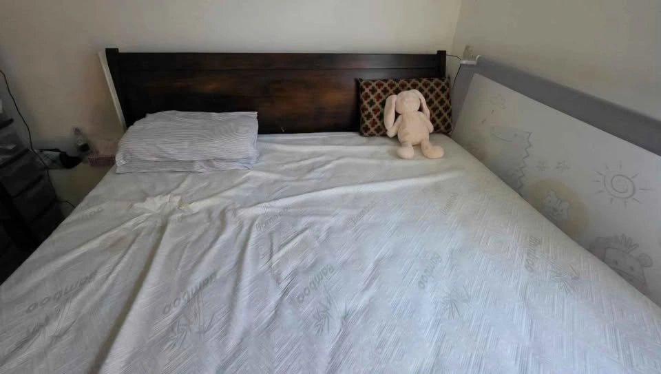King size bed frame and Bamboo Mattress