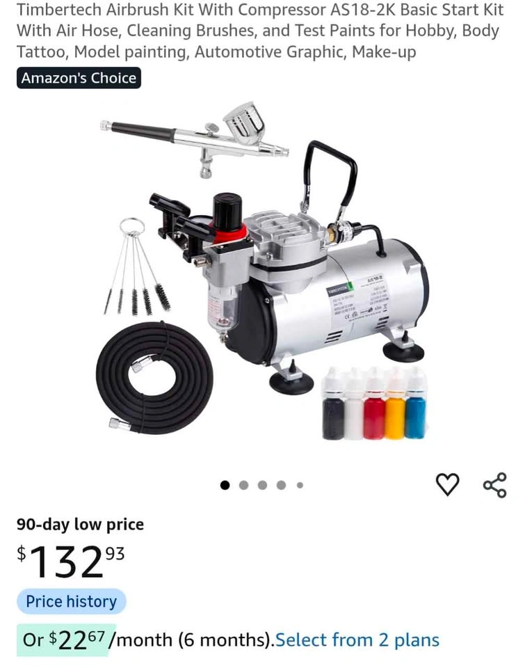 Timbertech AS18-2K Airbrush Compressor Kit - photo 3