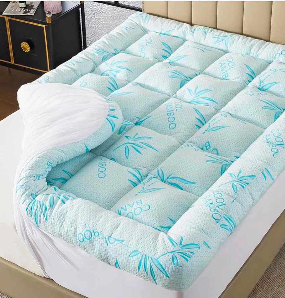 WhatsBedding 5 Inch Queen Mattress Topper - Extra Thick Bamboo - photo 3