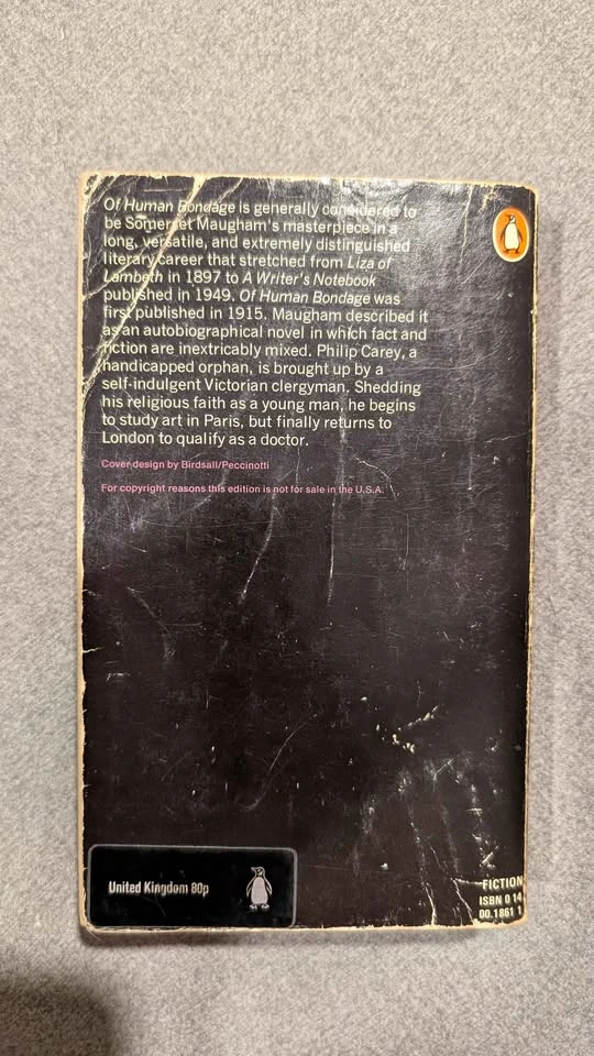 Of Human Bondage – W. Somerset Maugham - VINTAGE Penguin Paperba - photo 2
