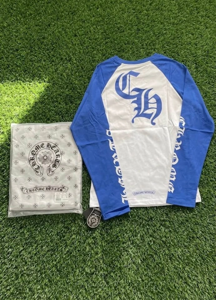 Chrome Hearts Blue & White Raglan Long Sleeve - photo 2