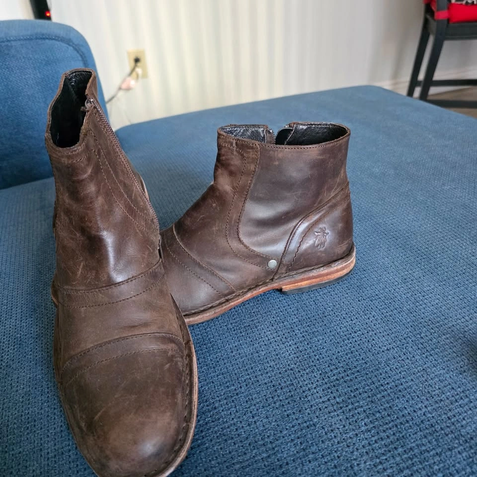 Men's Leather Ankle Boots - photo 2