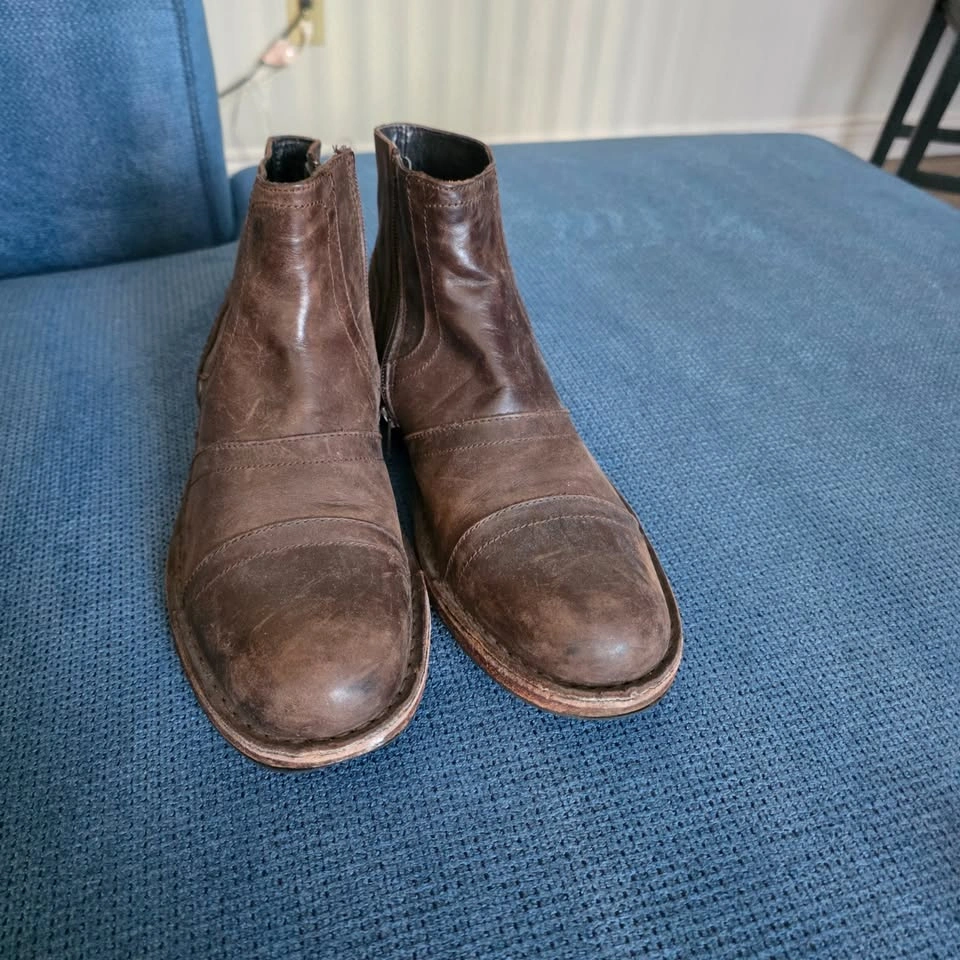 Men's Leather Ankle Boots - photo 3