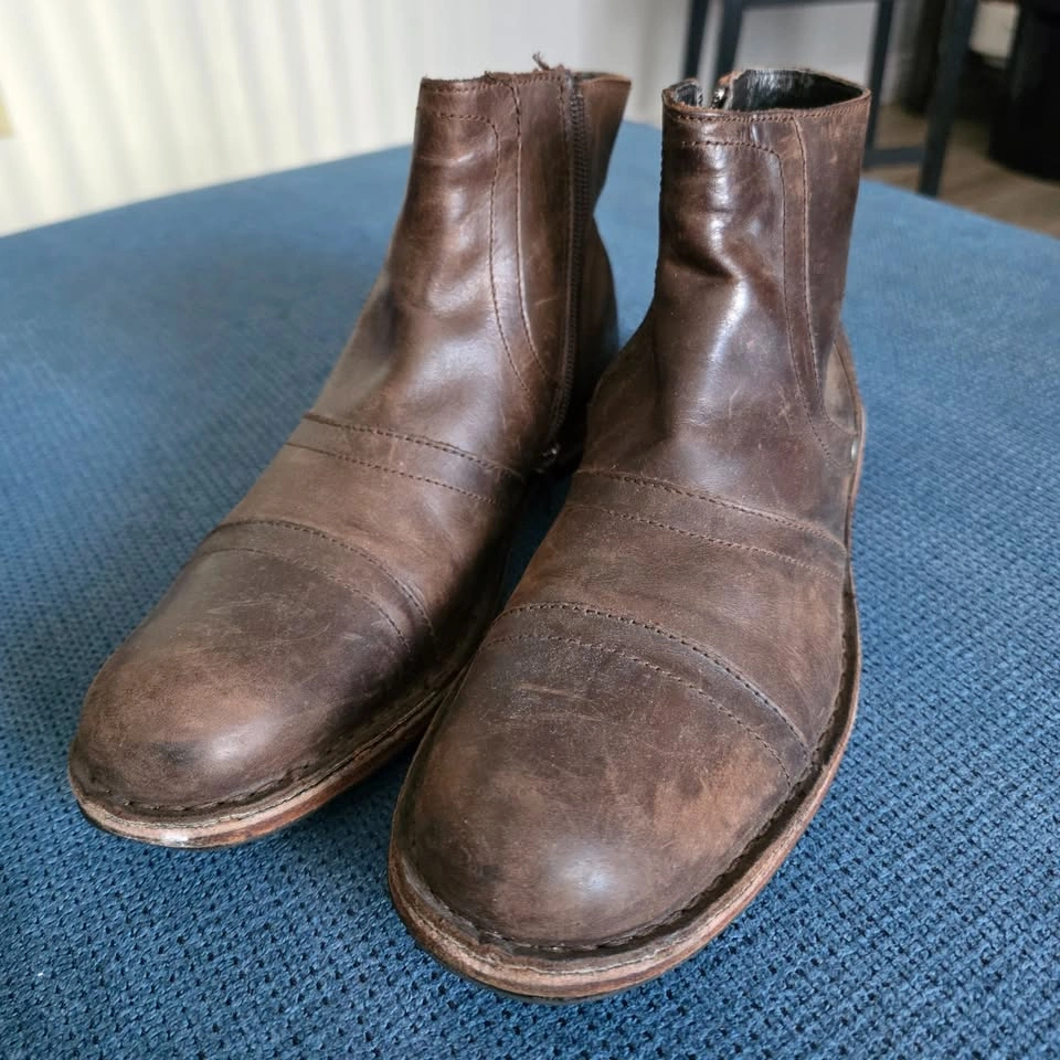 Men's Leather Ankle Boots - photo 5