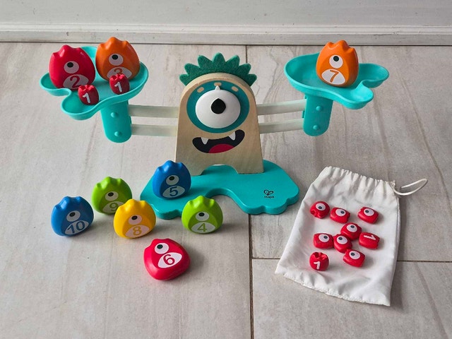 Hape Educational STEAM Toy Monster Math Scale