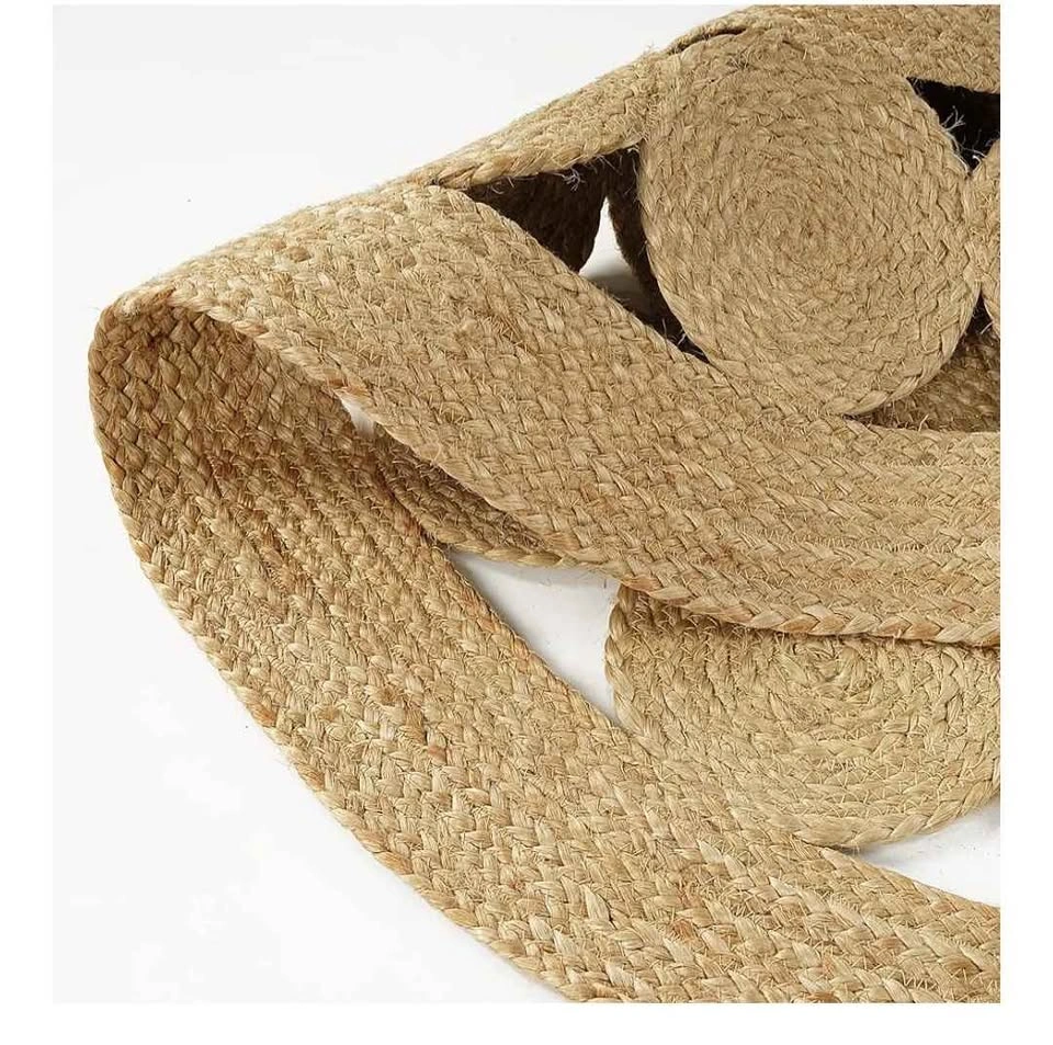 6ft Round Braided Jute Area Rug (brand new) - photo 4