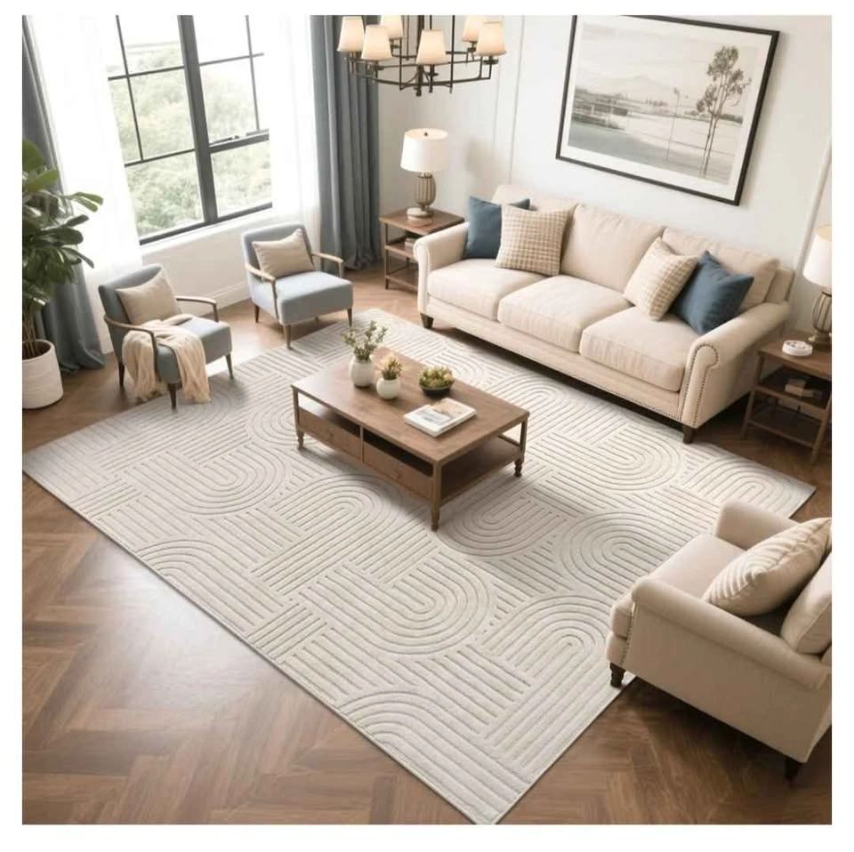 Brand new Beige Geometric Arch Area Rug - 8x10 ft - photo 2