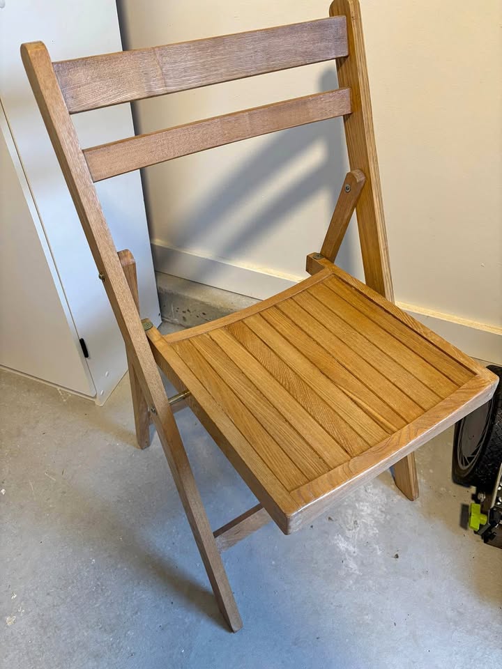 Vintage Foldable Wooden Chairs
