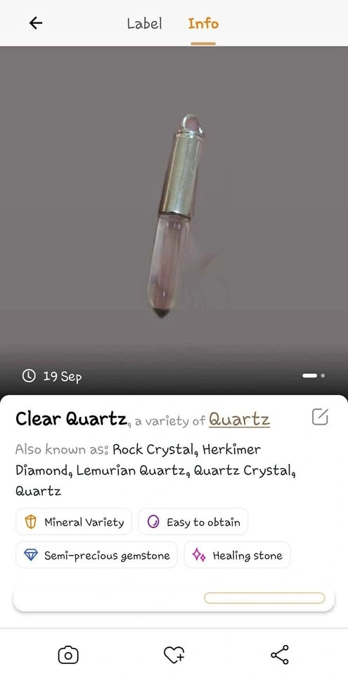 Clear Quartz Crystal Pendant