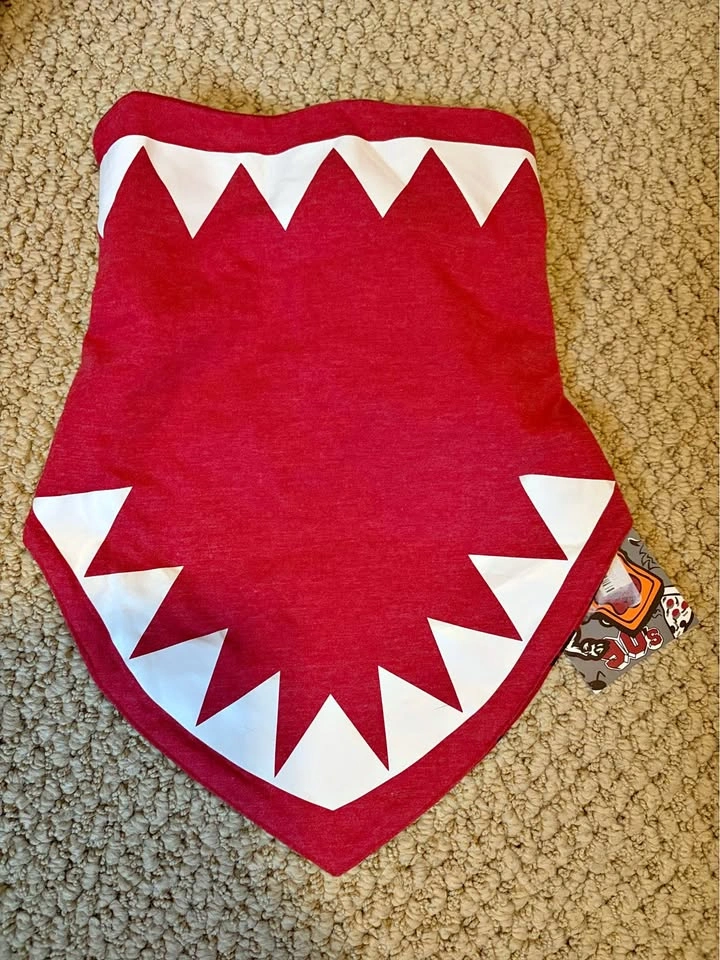 Zombie Dash Shark Bite El Bandito Neck Gaiter Reversible S