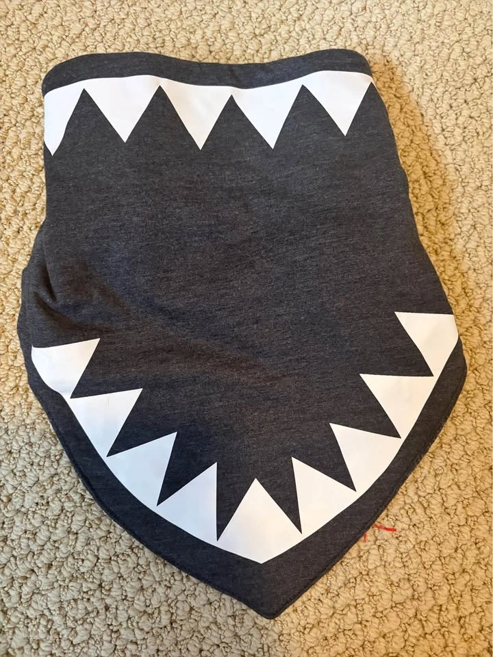 Zombie Dash Shark Bite El Bandito Neck Gaiter Reversible S - photo 2