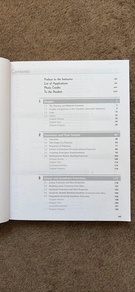 Precalculus Michael Sullivan 8th Edition Textbook with Test Prep - photo 2