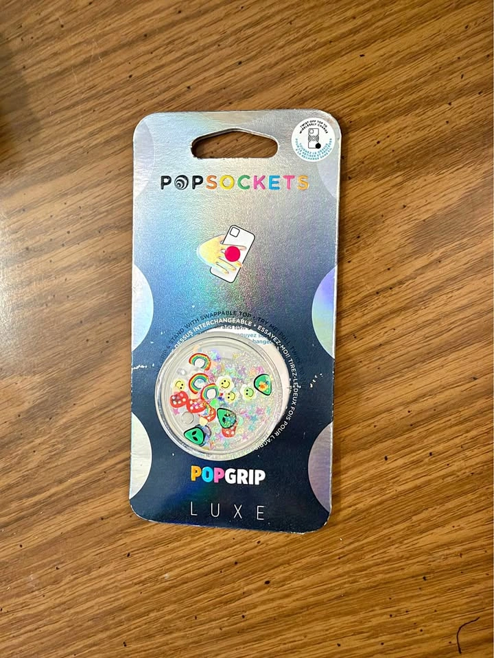 PopSockets PopGrip Luxe – Tidepool "Happy Galactic" Shaker Grip
