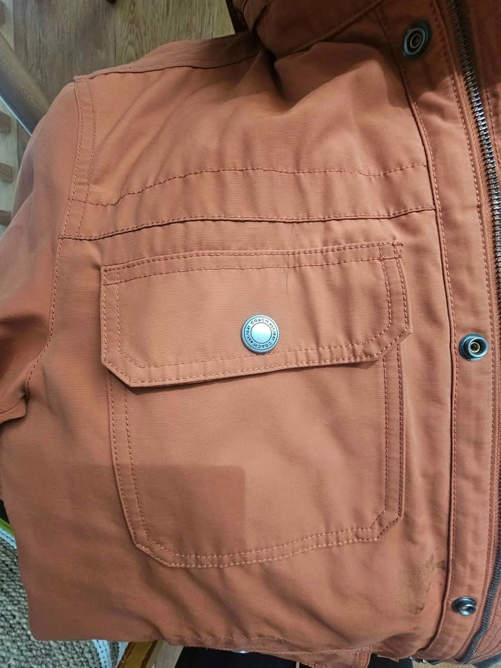 Men’s Coach Jacket – Size Medium – Burnt Orange/Rust - photo 5