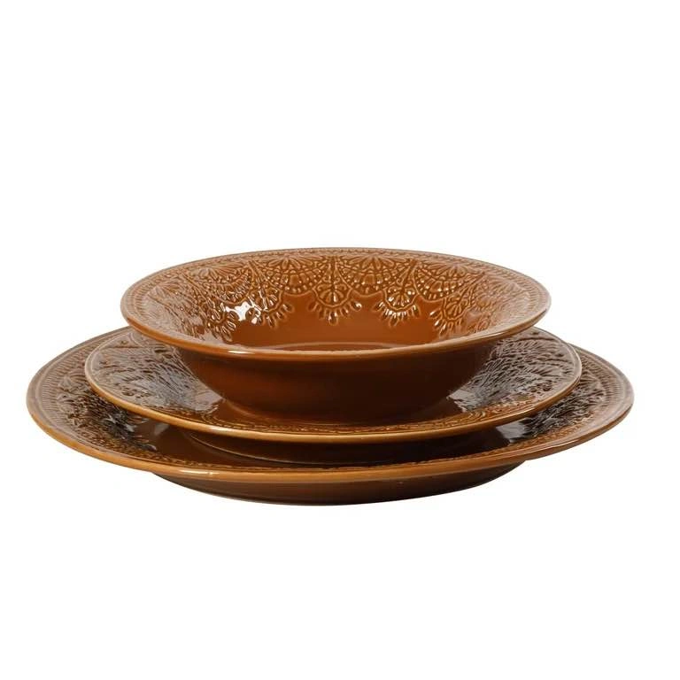 NEW Pioneer Woman Vintage Lace 12-Piece Dinnerware Set - photo 3