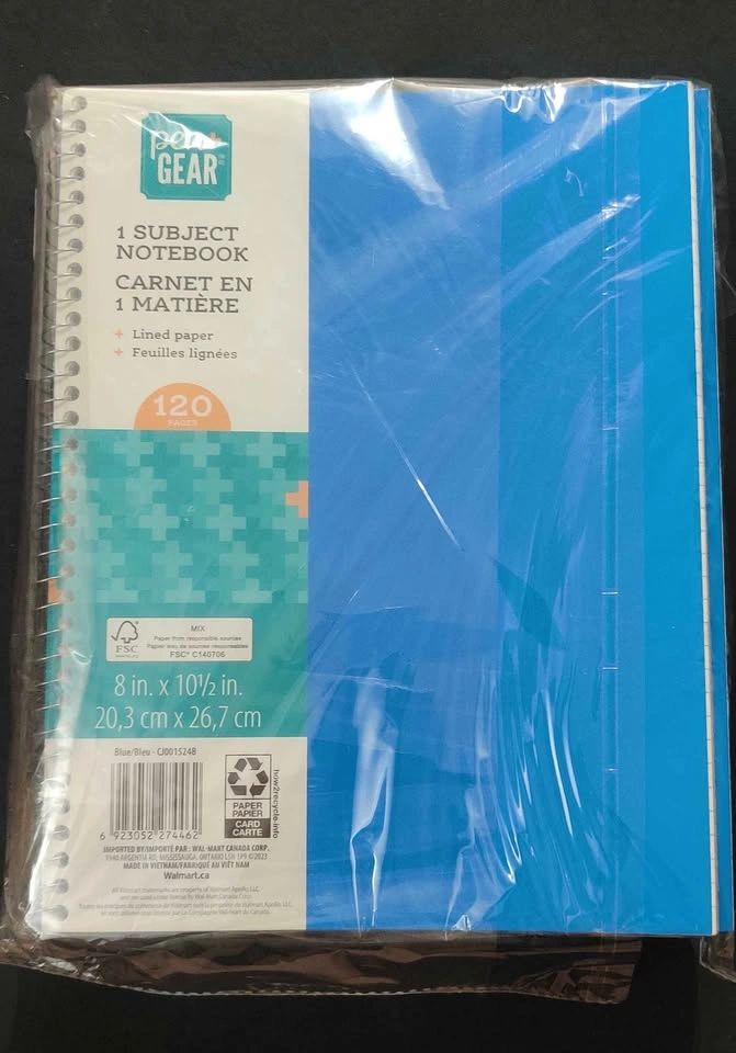 New 8 Packs Pen+Gear 1 Subject Spiral Notebooks, 120 Lined Pages - photo 2