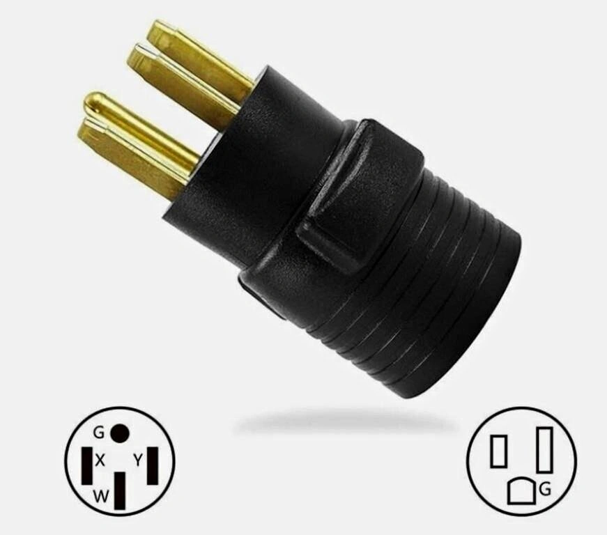 NEMA 14-50P to 6-50R Power Cord Adapter