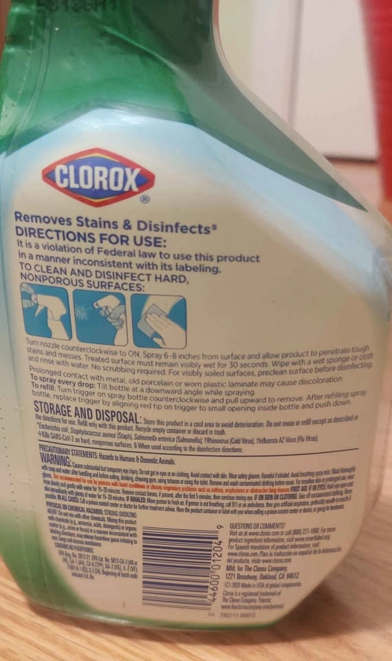 New Clorox Clean-Up Cleaner + Bleach, 32 FL OZ - photo 2